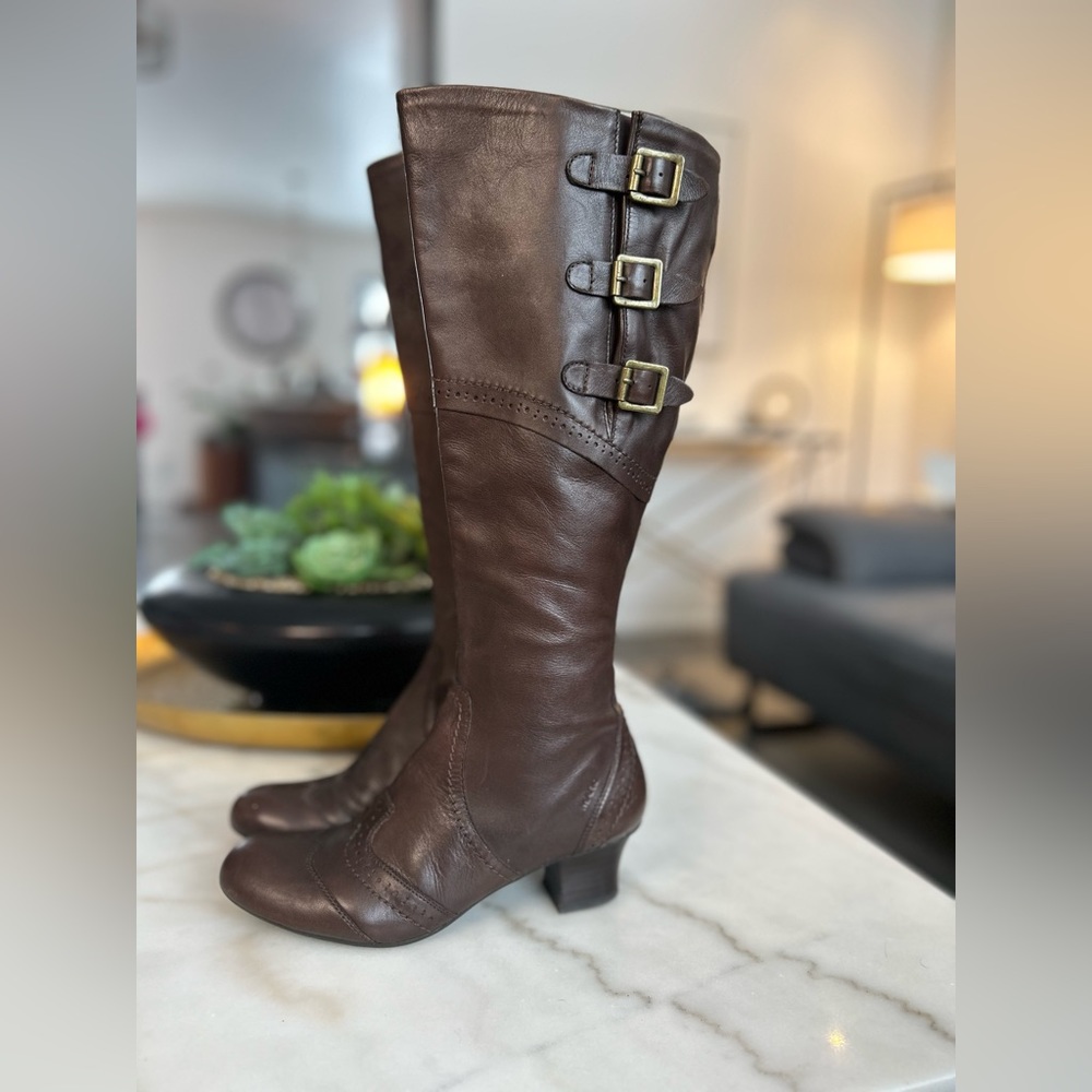 MARC GERMANY boho brown LEATHER BOOTS Size 36